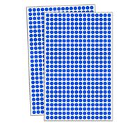 6000 Piezas, 8mm Gomets Azules Surtidos Pegatinas Redondo Adhesivos - Azul