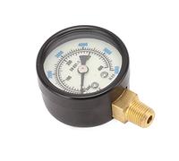 6000 PSI Pressure Gauge | Dual Scale for CO2 Bottles / / Water/Oil | 1/8 NPT Brass Connection, Tolerant & Vibration Dampened