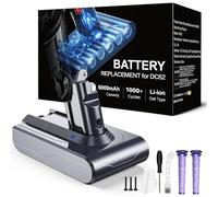6000mAh Replacement Batería para Dyson Aspiradora V6 DC62 DC58 DC59 DC61 DC72 DC74 SV03 SV05 SV06 SV07 SV09