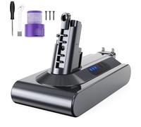 6000mAh V10 Batería para Dyson V10,Batería de Repuesto para Dyson V10 Animal V10 Absolute V10 Motörhead V10 Fluffy V10 Total Aspirador de Mano con 1 Filtros