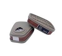 6001 Cartuchos de filtro para respirador, a prueba de polvo, vapor orgánico, polen y cartuchos químicos, compatibles con 6200, 6800, 7502, FF402 Respirador (2 unidades)