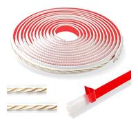 600cm Molduras Decorativas Para Pared PatróN Vintage 3d-Flexible Molduras Decorativas Pared Autoadhesivo,Impermeable Molduras,Molduras Decorativas Ideal Para Puertas,Armarios (2cm-Blanco con Oro)