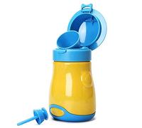 [600ML] BYETOO Orinal Portátil para Bebé y Niño,Taza de Entrenamiento de Orinal,Orinal de Inodoro para Acampar,Coche,Cámping Viajes,para El Coche de Emergencia y Kid Orinal Pee,Reutilizable - Amarillo