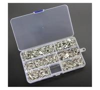 600Pcs 2.8/4.8/6.3mm Male Female Spade Connectors Wire Crimp Terminal Block With Insulating Sleeve Assortment Kit(Sliver)