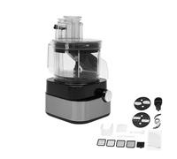 600W Commercial Food Processor, Electric Vegetable Dicer Chopper 5 in 1 Professional Veggie Shredder Grater Multifunctional Meat Grinder Blender with 5 Kinds of Mold