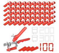 601 azulejos sistema de nivelación de azulejos 1 mm 2 mm azulejos cuñas autoadhesivos azulejos 100 piezas azulejos cuñas y 1 azulejo nivelador sistemas alicates para azulejos autoadhesivos
