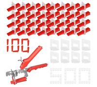 601 Piezas Niveladores de Azulejos Cuñas Niveladoras Suelo Distanziatori per Piastrelle Cunei per Piastrelle Insertos para Azulejos 1mm con Pinza de Ajuste de Baldosas para Azulejos y Baldosas