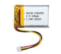 602535 3,7 V 600 mAh, PCM, JST PH1.5-3P