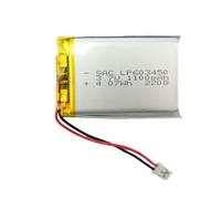 603450 Batería 3,7V 1100mAh Li-Po Plano JST-PH2.0 Circuito Protección