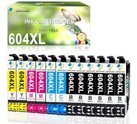 604XL - Cartuchos de tinta para Epson 604 XL compatibles con Epson Expression Home XP-2205 XP-2200 XP-3200 XP-3205 XP-4200 WF-2910DWF WF-2935DWF WF-2930DWF WF-2950DWF WF-2910 WF-2930 WF-2930 935