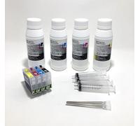 604XL Cartuchos recargables 604XL + 1 litro de tinta 30.000 impresiones con chip de reinicio automático compatibles con impresoras XP2200 XP2205 XP3200 XP3205 XP4200 XP4205 WF2935 WF2930 WF2910 WF2910