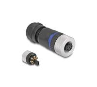 60538 - Conector M12 de 8 polos con codificación A para montaje con conexión por tornillo
