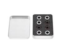 608 Rodamientos de bolas de cerámica híbridos Carreras de acero de alta velocidad y bajo ruido Bolas de circonio para patines en línea Juego de 16 piezas 8 mm ID 22 mm OD 7 mm de