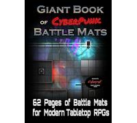 608382f - Libro del tablero de juego: El Libro Gigante de las Alfombras de Batalla CyberPunk (A3) / The Giant Book of CyberPunk Battle Mats (A3) (PlayStation 5)