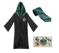 608933b - Harry Potter - Pack Cosplay Serpentard - Robe de sorcier + Cravate + 5 tatouages - Taille L (PlayStation 4)