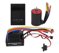 60A Brushless ESC & 2300KV Motor Combo | - Protective Electronic Speed Controller for 1/10 1/8 RC Cars/Trucks | Enhanced - Performance Drive System with Programming Card &