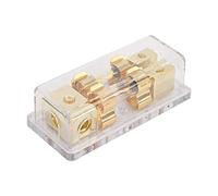 60A Distribution Block | 1 in 2 Out Holder for Car Audio/RV/Solar System | ABS Fireproof Housing, Easy Installation