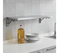 60cm 80cm 90cm 1,2m Estante de acero inoxidable Estantes de pared para cocina comercial Mesas de comedor plegables Escritorios flotantes resistentes para restaurante hogar(L50xW25cm/L20xW10in)