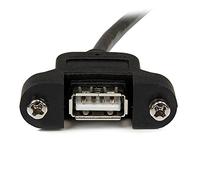 StarTech.com Cable USB de 60cm para Montaje en Panel - USB A Macho a USB A Hembra