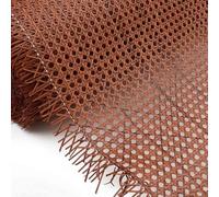 60cm de Ancho Rejilla Mimbre Plástico, Rollo de Ratán Sintetico por Metros, Correas de Ratán de Tela Malla, Tejido de Caña para Muebles Silla Gabinete Bricolaje Marrón(40x100cm)