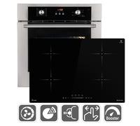 60cm Horno electrico empotrable BO8810SS + 77cm Placa induccion IH87704RL [EEK: A+]