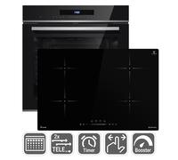 60cm Horno electrico empotrable EB8019EDP + 77cm Placa induccion IH87704RL [EEK: A++]