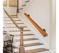 60cm Pasamanos de madera escaleras interiores, Barandillas escaleras Montados Modernos con Capacidad de carga 180KG, Pasamanos Seguridad Anticaída para el hogar, el pasillo, los lofts y las terrazas