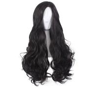 60cm Princess Diana Woman Cosplay Wig Black Long Curly Synthetic Hair Halloween Costume Party Wigs + Wig cap