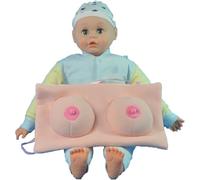 60cm Realistic Breastfeeding Model Set - 2in1 Infant Care and Breast Model for Nursing Training and Lactation Education