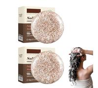 60g*2 Hair Shampoo Bar, Barras de Champú de Agua de Arroz para el Crecimiento y Fortalecimiento del Cabello, Jabón de champú hidratante y reparador (Polygonum multiflorum)