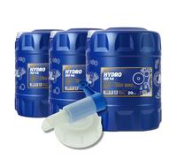 60L 3x 20 Litro Bidón MANNOL Central Aceite Hidráulico Iso Hlp 46 + Grifo Aceite