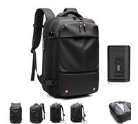 60L Vacuum Travel Backpack With Expandable System - Men's Multifunction Carry On
