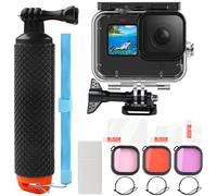 60m/197 para GoPro Hero 13/12/11/10/9 Juego Carcasas Protección Bajo Agua | Carcasa Estanca con 3 Filtros de Inmersión y asa Flotante para GoPro Hero 13/12/11/10/9 Juego de Accesorios de Buceo