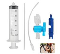 60ml Jeringuilla Tubeless, Inyector Sellador Bicicleta, Sellador de Neumáticos Jeringuilla, Jeringuilla Líquido Antipinchazos Bicicleta, Anti Pinchazos Bici Portátil, para Reparación de Neumáticos