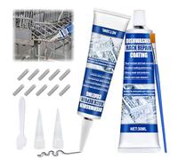 60ML Masilla para Plastico, Reparador Rejillas Lavaplatos Gris, Cesta Cubiertos Lavavajillas, Altamente Reparable Protectora, Adecuada Para Reparar Cestas Lavavajillas Desgastadas