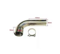 (60mm-63mm)The car accessories The exhaust pipe Stainless steel 90 degree turn pipe The muffler is connected