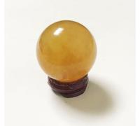 60mm Crystal Sphere Gemstone Ball Sculpture Figurine with Wooden Stand for Divination Home Decoration Multi Style Polished Crystal Ball,Lceland Spar