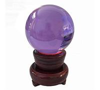 60mm Hermosa decoración del hogar Esfera de cristal Magic Pink Crystal Crystal Pisapapeles Ball-60mm_lilac
