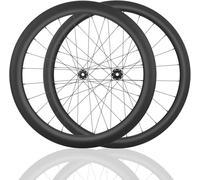 60MM,Juego De Ruedas De Bicicleta De Carretera De Fibra De Carbono 700C Altura 28/32/35/38/42/45/50/55/60/65MM Eje Pasante con Freno De Disco Center Lock para Casete De 8/9/10/11/12 Velocidades
