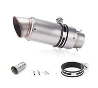 60mm Universal Motorcycle Exhaust Pipes Muffler Steel with DB Killer For Kawasaki For CFMOTO For Yamaha For R3 R25 For CBR600 For S1000RR For MT09,Replacement Part