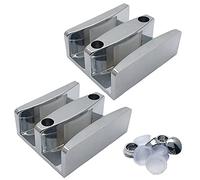 60mm x 50mm Glass Shower Door Bottom Guide (2Pcs) for Frameless Sliding Shower Door