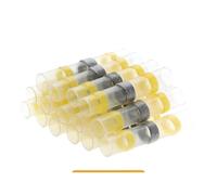60pcs AWG12-10 Heat Shrink Butt Connectors Solder Seal Wire Connectors Kit Waterproof and Insulated Electrical Wire Terminals