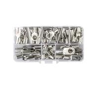 60pcs Coppers Lugs Anillos Prims Terminales Conectores De Cable De Alambre Batería Conectores Cable Alambre La Batería Tubulares Tubulaciones Terminales Opos