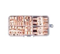 60pcs Coppers Lugs Anillos Prims Terminales Conectores De Cable De Alambre Batería Conectores Cable Alambre La Batería Tubulares Tubulaciones Terminales Opos