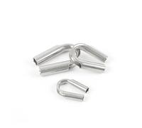 60pcs/Lot 304 Stainless Steel Tube Thimble Para Cables