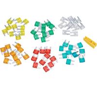60pcs Mini Blade Fusses Auto Car Truck Surtment Fuse Kit con caja 5a 10a 15a 20a 25a 30a