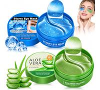 60PCS Parches de Aloe Ver 60PCS Parches Ojos com Ácido Hialurónico | Elimina Signos de Fatiga, Anti-Age Eye Treatment, y Hacer Que La Piel De Esté Firme, Hidratada, Ideal para Regalar