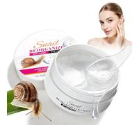 60pcs Parches para Ojeras y Contorno de Ojos con Moco de Caracol y Ácido Hialurónico - Tratamiento Intensivo contra Arrugas y Bolsas | Con Colágeno para Cuidado Anti-Edad Hidratante para Ojos Cansados