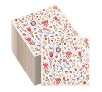 60Pcs Servilletas de Colorido Flor Hojas, Servilleta de Verano Cóctel Flores Desechables Servilletas Cumpleaños Decorativas de Papel para Suministros de Fiesta de Té Almuerzo Festivo,33x33cm
