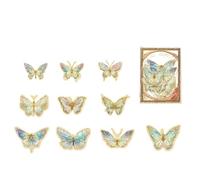 60Pcs/Set Fashion 3D Pink Butterfly Creative Wall Sticker For DIY Stickers Modern Art Home Decorations Gifts(Colorful)